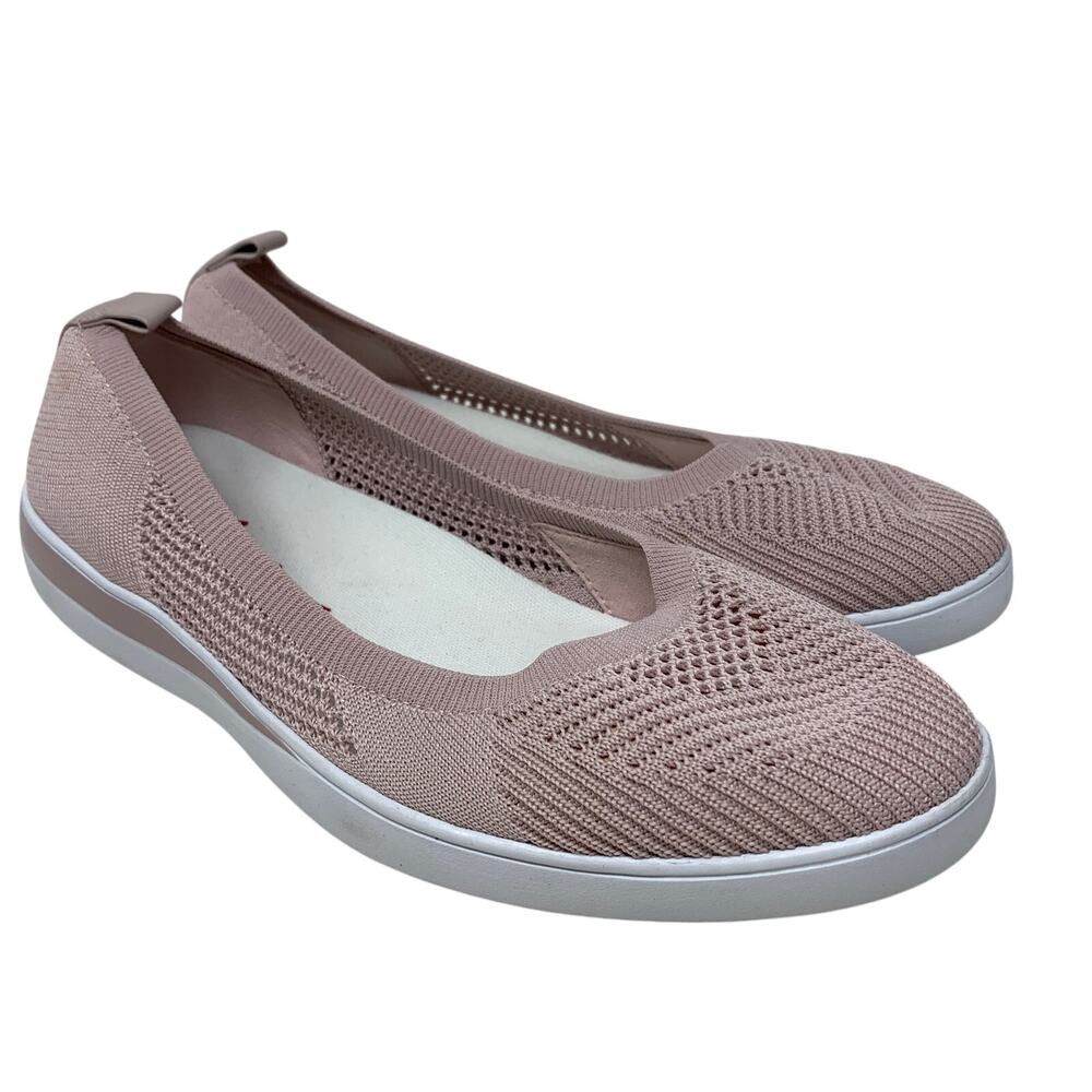 ED Ellen Degeneres Afuera Slip On Ballet Flats Womens Size 10 Pink Mesh